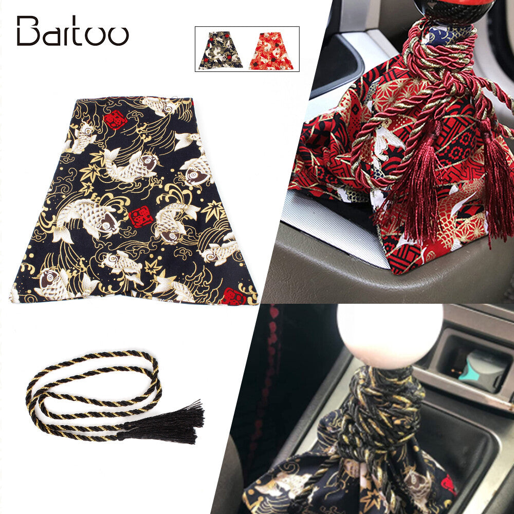 Universal JDM Wave Koi Fish Sakura Shift Boot Cover Universal AT/MT Transmission
