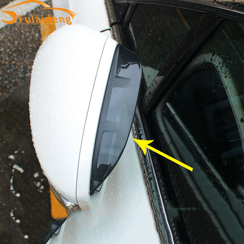 for Chevrolet TRAX 2014-2018 Black Side Door Rearview Mirror Rain Eyebrow Cover
