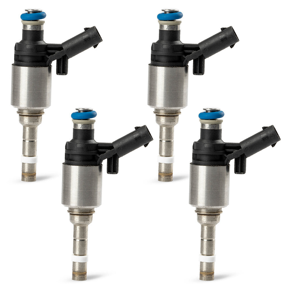 4-pack fuel injectors 0261500076 suitable for Volkswagen T5 Eos CC, for Audi for A4 , A3, for A5 , TT 2.0L turbocharged.