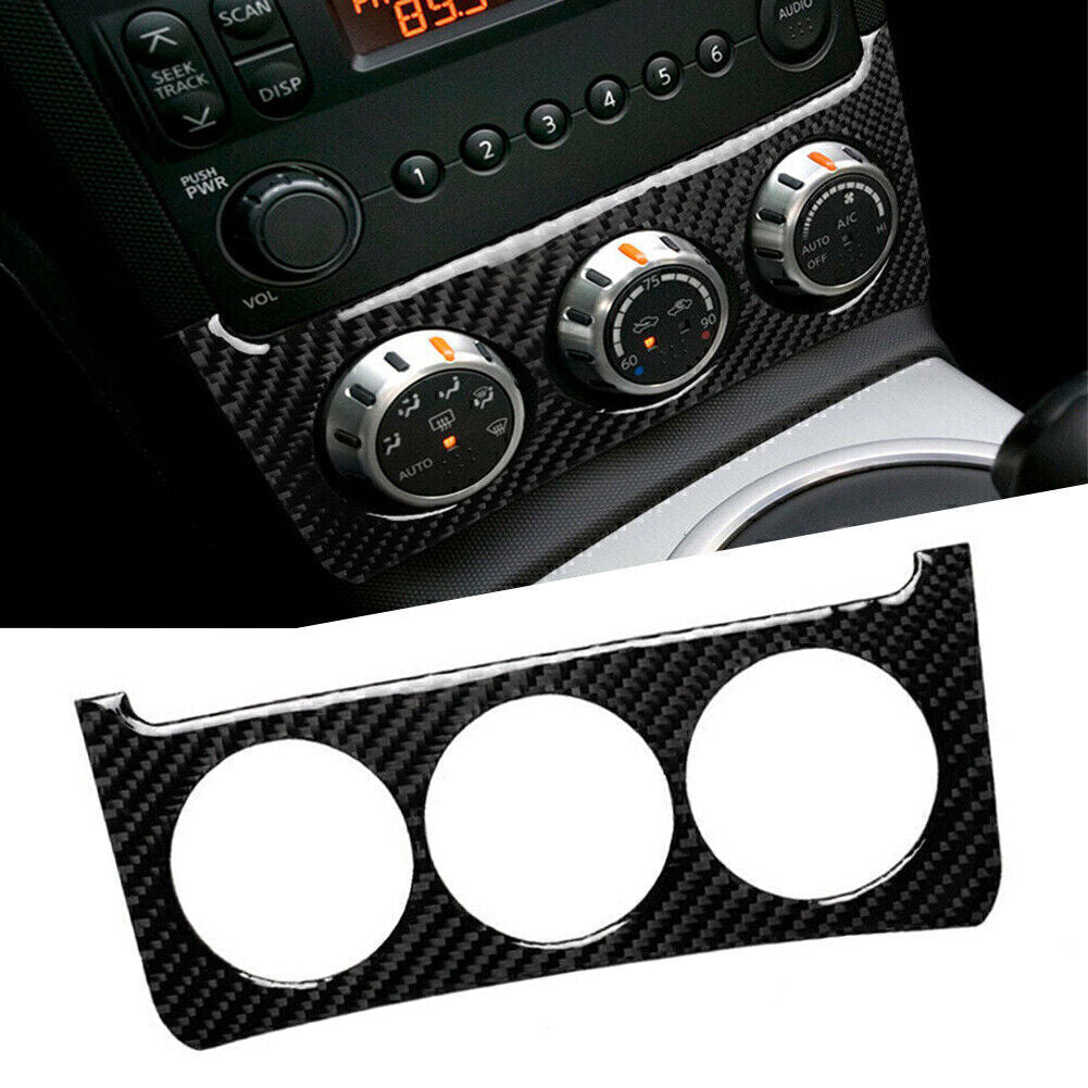 Carbon fiber interior control panel switch decorative sticker protective cover suitable for Nissan 350Z 06-09