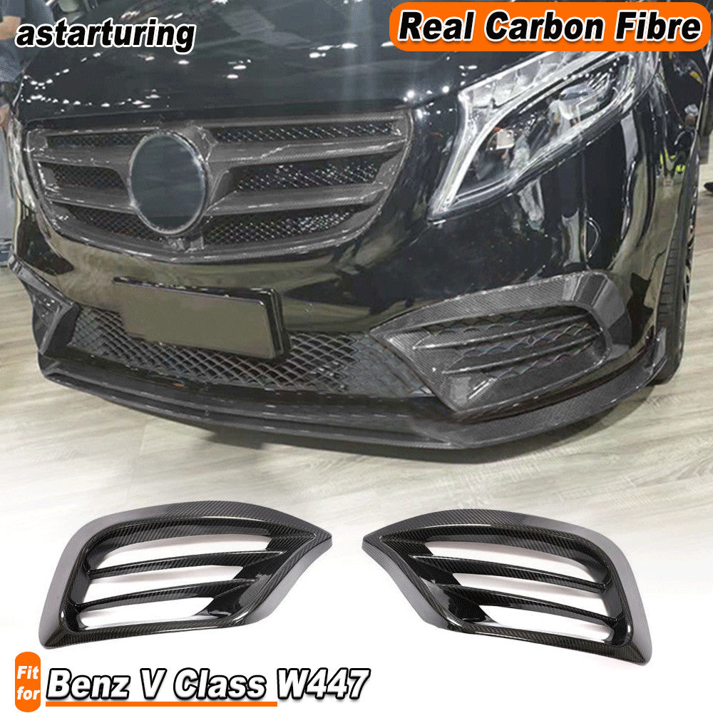 Fit for Mercedes-Benz V Class W447 V250 20UP DRY Carbon Fog Lamp Air Vent Cover