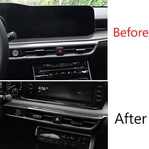 for Kia K5 2021-2023 Carbon Fiber Dashboard Central Air Outlet Vent Cover Trim