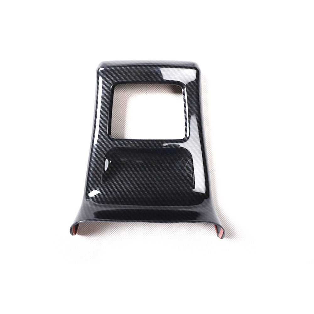 Car Rear Air Outlet Anti-Kick Panel Trim Fit for Audi Q2L 2018-2021 Carbon Fiber