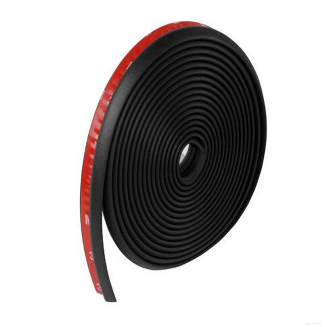 Black 4M Z-shape Car Door Window Rubber Seal Strip Pad Weatherstrip Seals Hollow