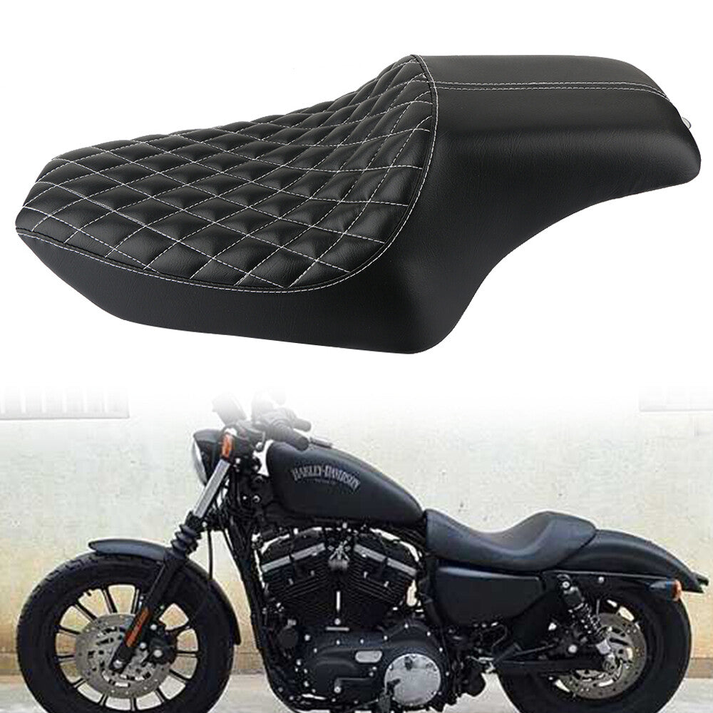 Driver and passenger double for seat , black, suitable for Harley Sportster 883 1200 XL 1200T iron 48
