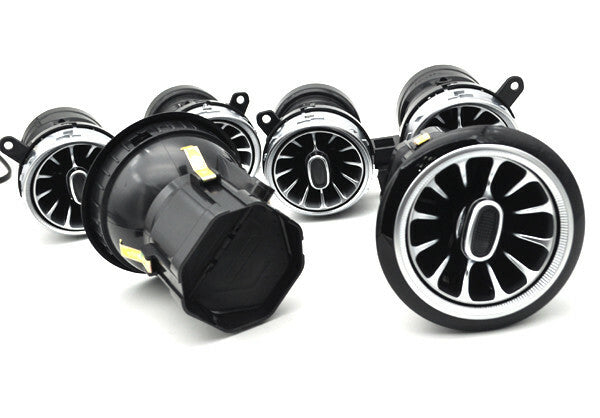 8x led Illuminated Turbo air ac vent purifier for Benz E class W213 2016-2023