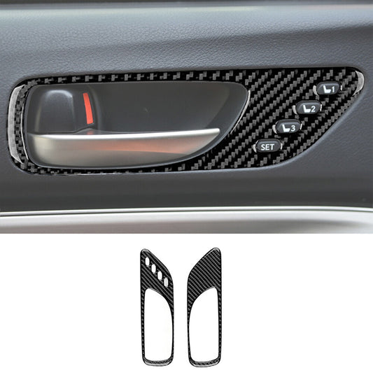 2X Carbon Fiber Inner Door Handle Cover Trim for Lexus RC300 350 200T 2015-2020