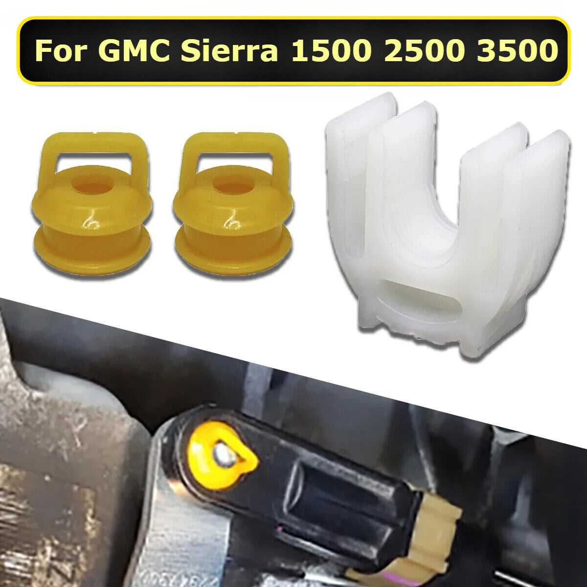 3Pcs Shift Cable Bushing Transmission Transfer Case for GMC for Sierra 1500 2007-20