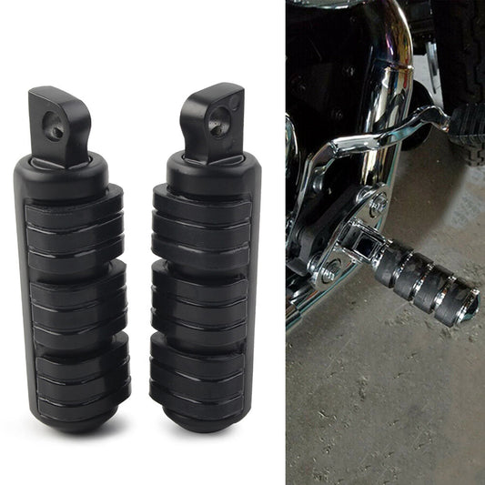 Rear Highway Foot Pegs Rests Pedals male mount-style for Harley Davidson Black