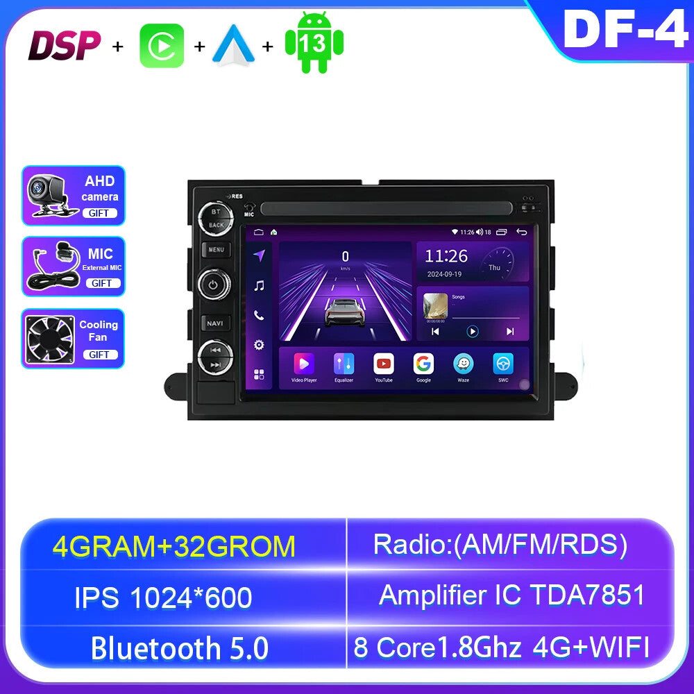 for Ford / for Mustang / for Lincoln /Freestyle Android Car Radio CarPlay Player GPS Screen