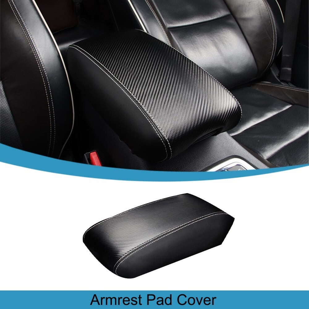 Carbon Fiber Center Console Armrest Pad Cover for Jeep Grand Cherokee 2011-2023