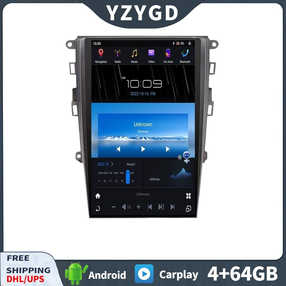for Ford Mondeo Fusion MK5 2013-2021 Android 2Din Car Radio Receiver Screen 64GB