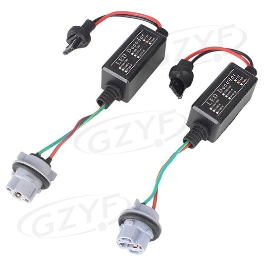 Paar Anti Hyper Flash Blinker 7440 T20 LED Decoder Warnung Krebs Fehler Frei