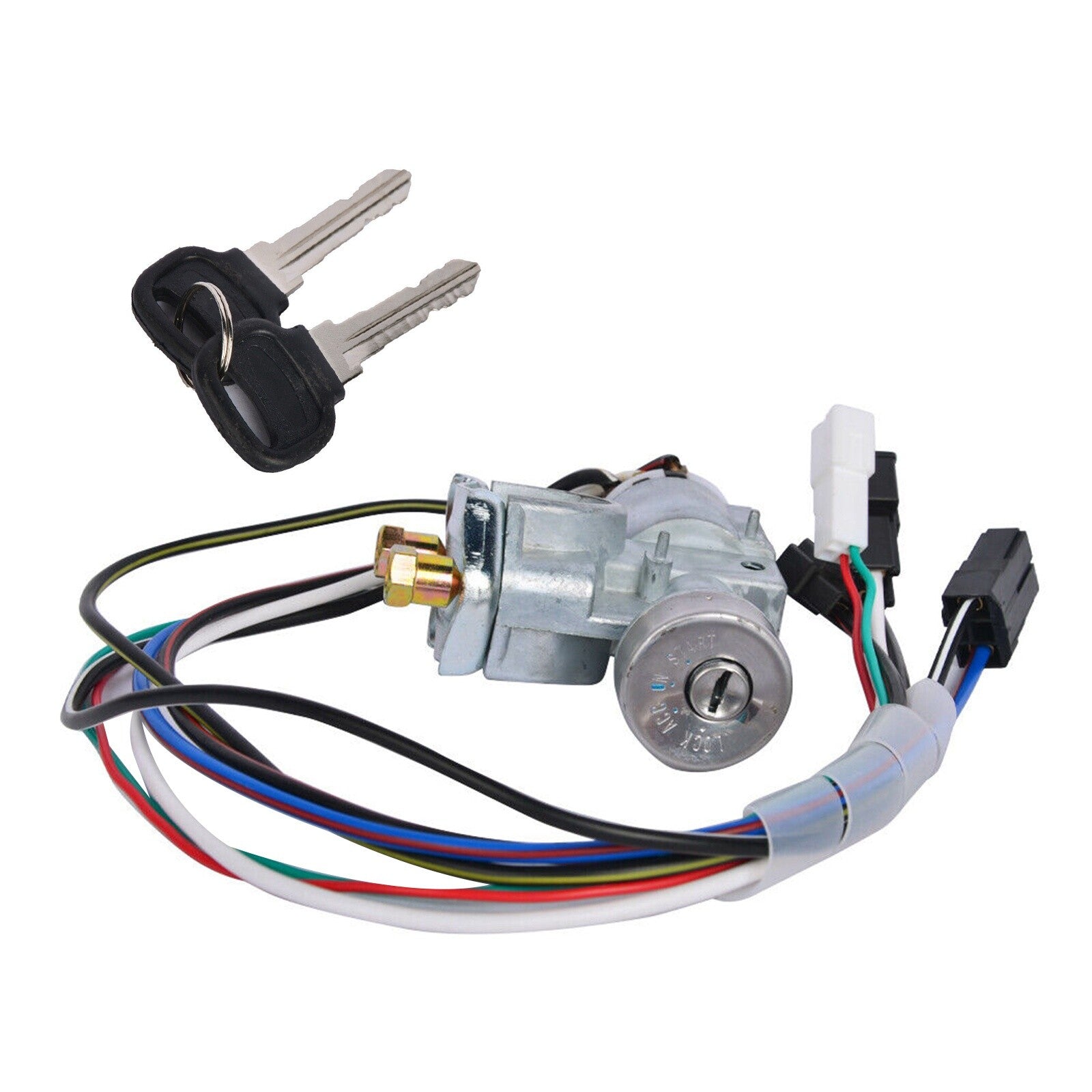 Ignition switch with 2 buttons UB397629, suitable for Mazda pickup trucks B2000, B2200, B2600 86-93 AT