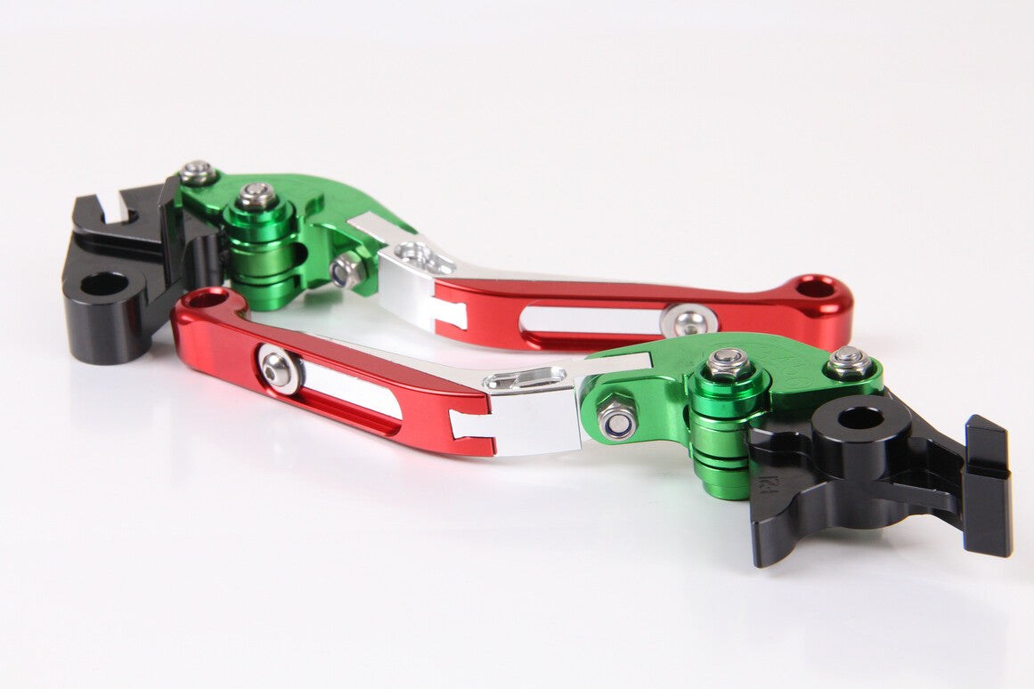 for Ducati Monster S2R 800 2005-2007 Folding Extending Clutch Brake Levers Green
