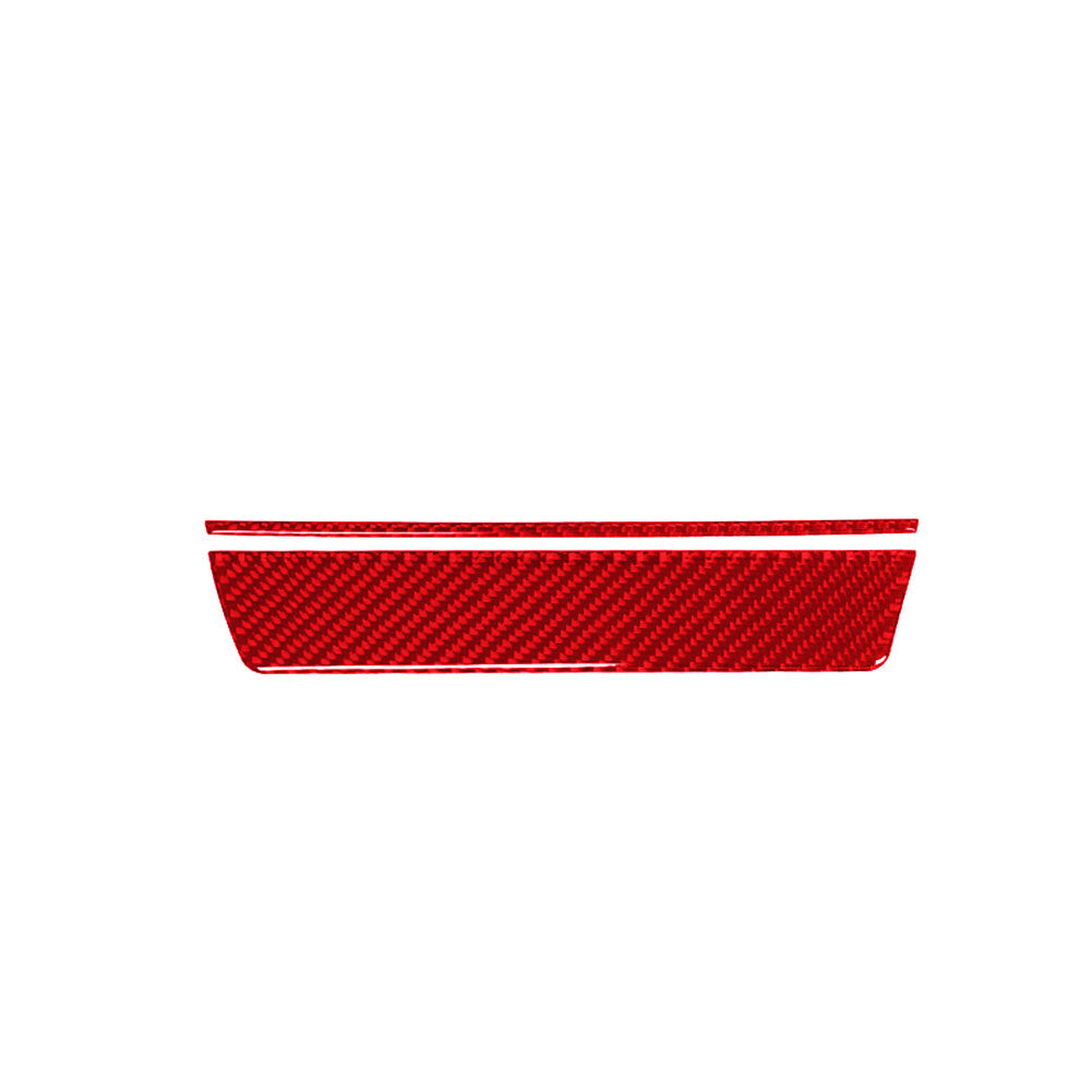 Red Carbon Fiber Central Storage Panel Cover Trim for BMW X3 F25 X4 F26 2011-17